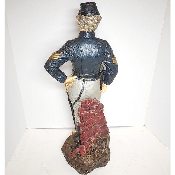 Rare 24" Civil War Union Cavalry Soldier Chalkware Statue Similar to Cacciapuoti - Picture 12 of 16